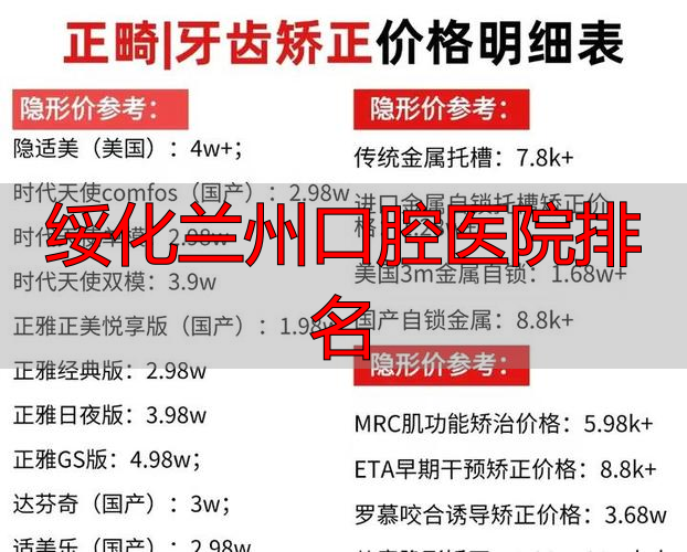 绥化兰州口腔医院排名_兰州口腔医院排名榜_兰州口腔