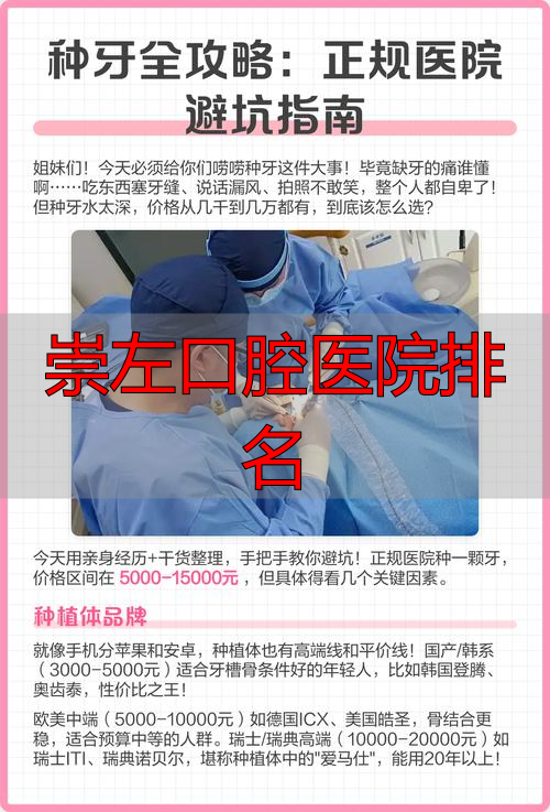 崇左哪个医院有口腔科_崇左口腔医院排名_崇左牙医哪里最好