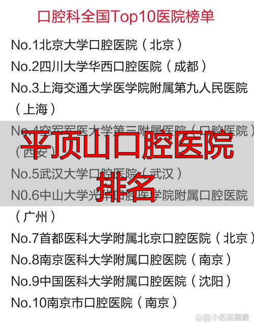 平顶山口腔医院排名_平顶山口腔科医院科室电话_平顶山好的口腔医院