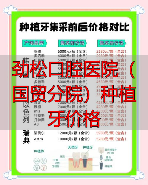 国贸口腔医院_华西牙种植医院怎么样_劲松口腔医院(国贸分院)种植牙价格